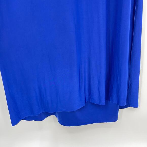 MISA Los Angeles | Thora Dress in Cobalt Blue Venezia Jersey One Shoulder Maxi M - Picture 14 of 14